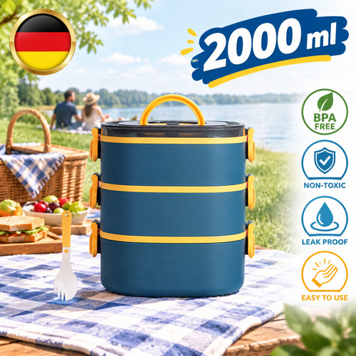 Bento box lunchbox - 2l,