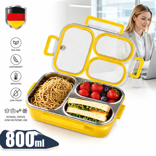 Edelstahl bento lunchbox - edelstahl,