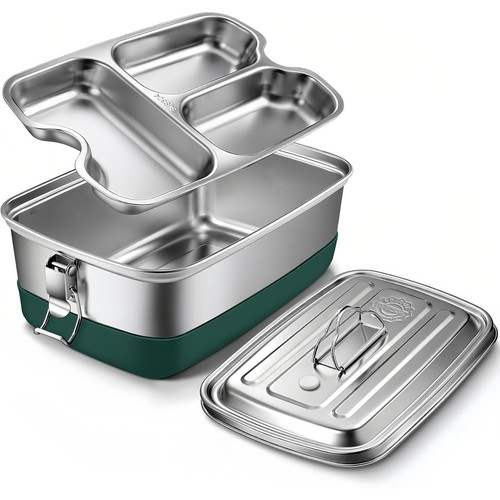 Edelstahl lunchbox 2000ml - edelstahl,