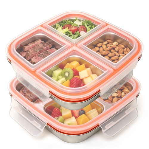 Snackbox edelstahl fächer - snackbox,